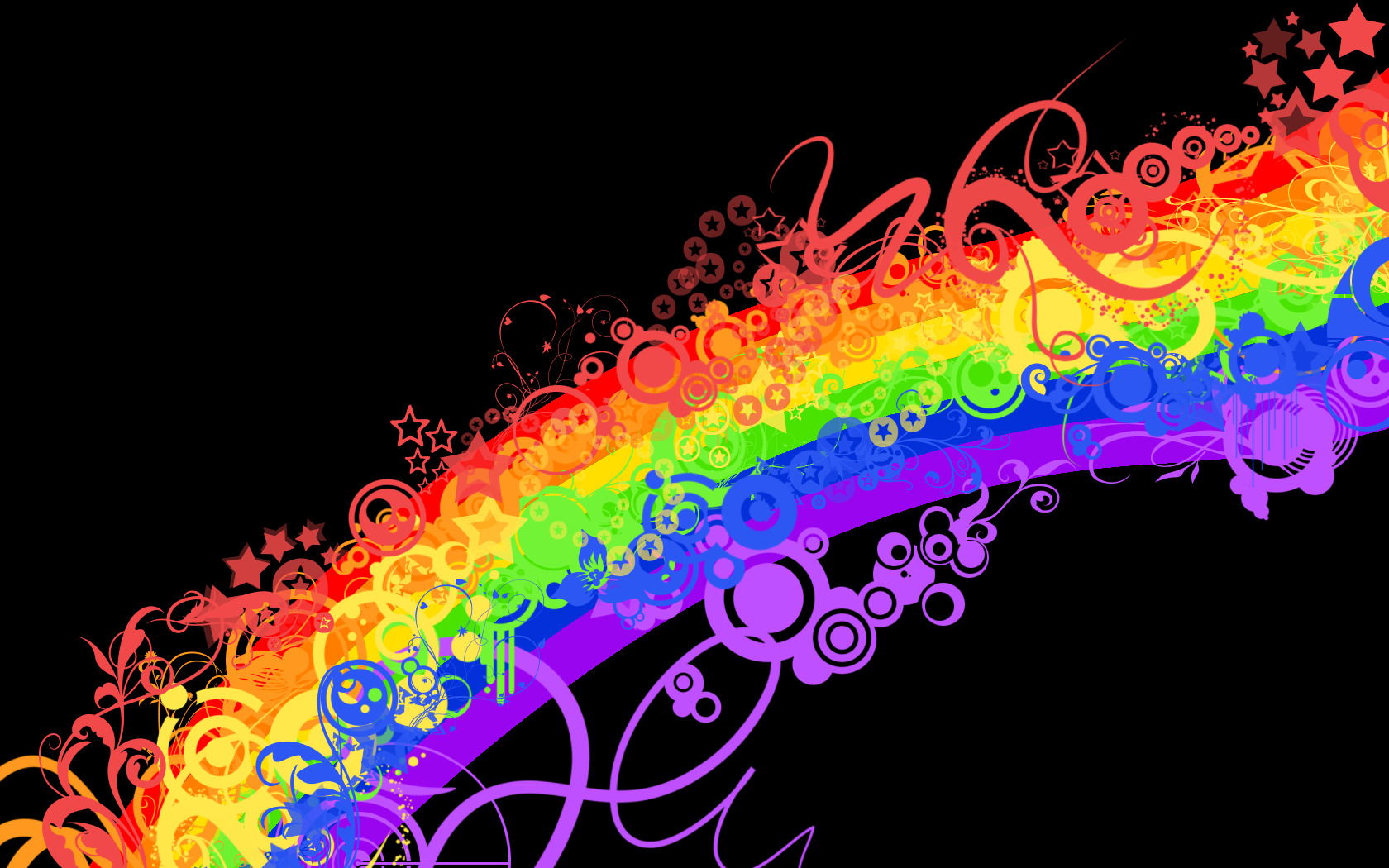 colorful rainbow design