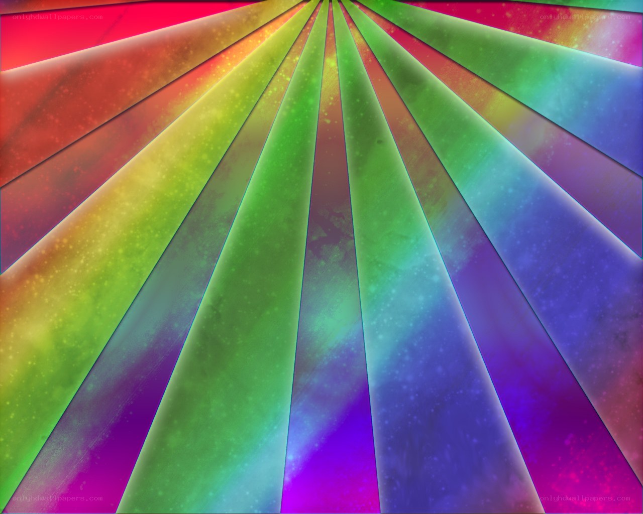 colorful rainbow rays