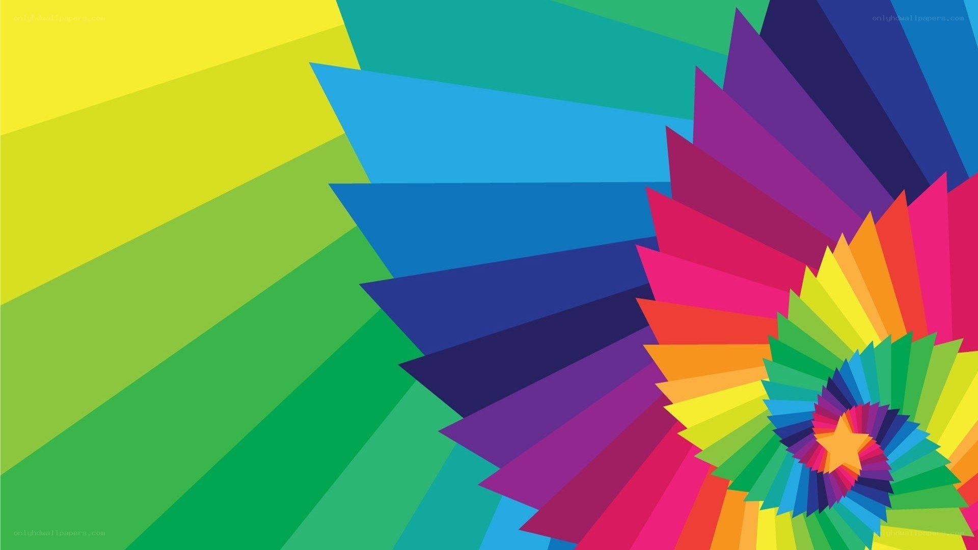 colorful rainbow spiral
