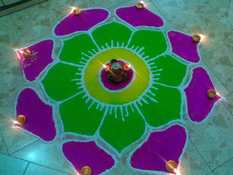 colorful rangoli design