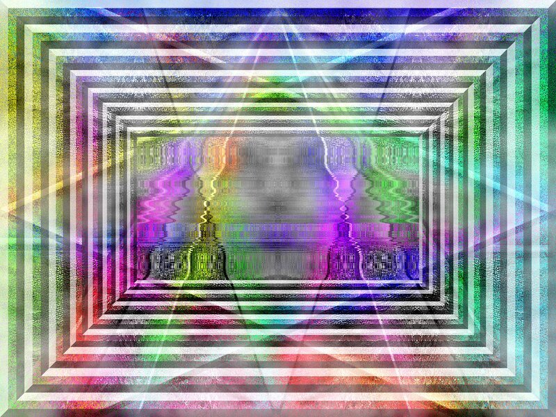 Colorful Rectangular Tunnel