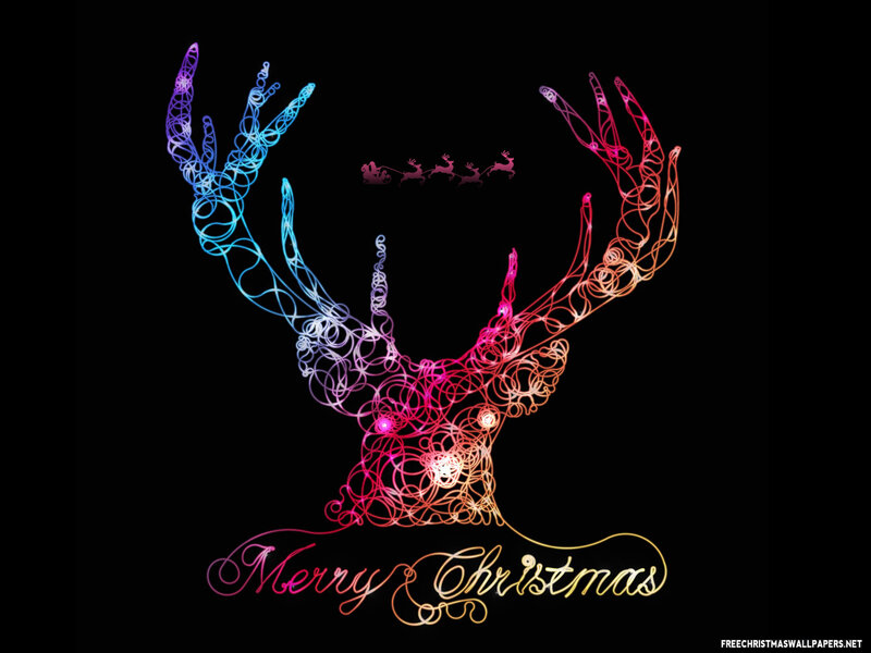 Colorful Reindeer Antlers