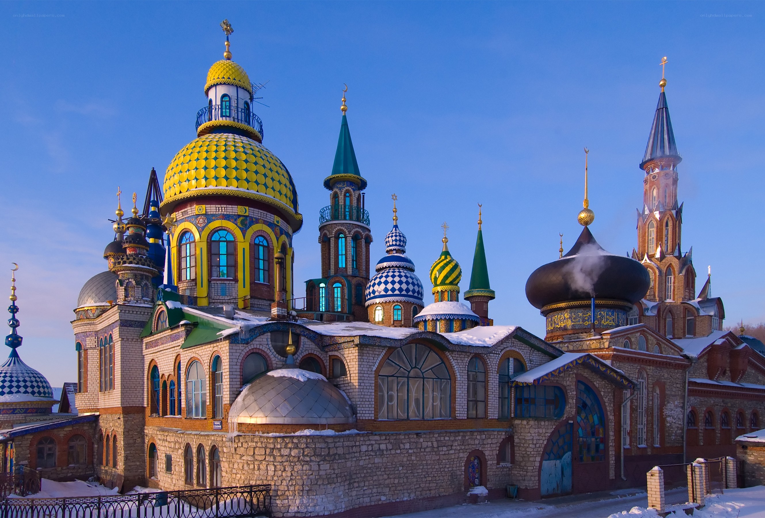 Colorful religious complex