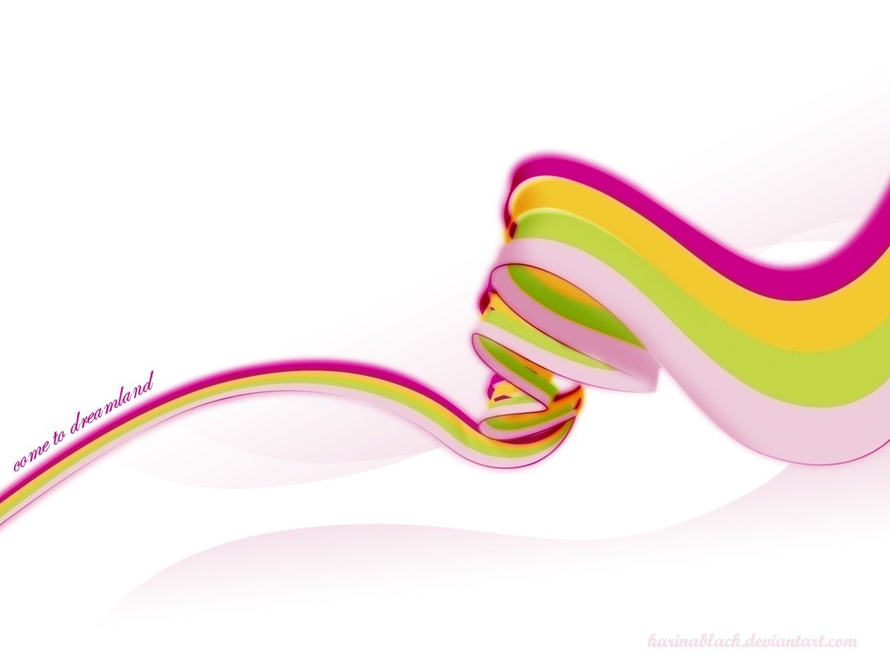colorful ribbon swirl
