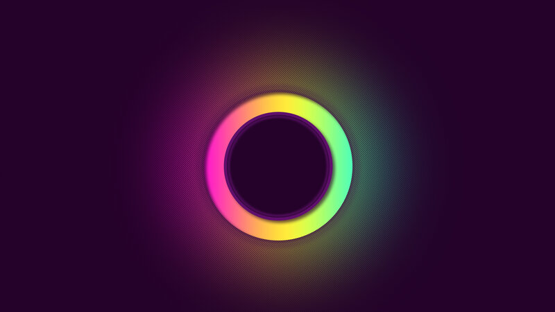 Colorful Ring on Dark Background