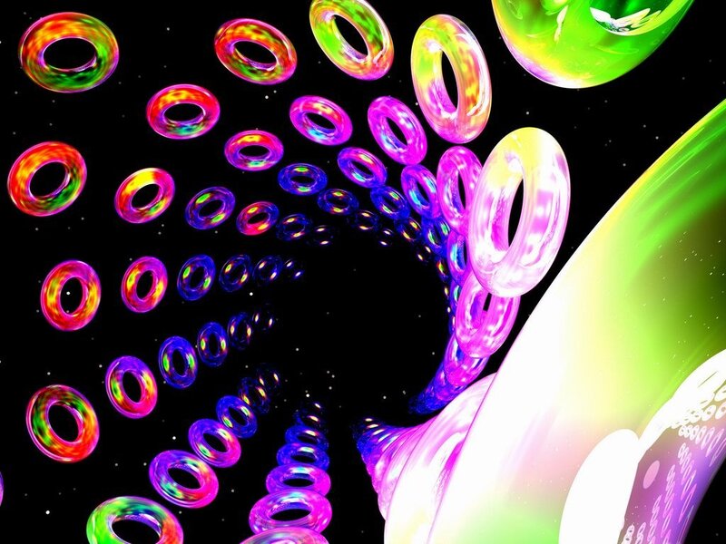 colorful ring tunnel