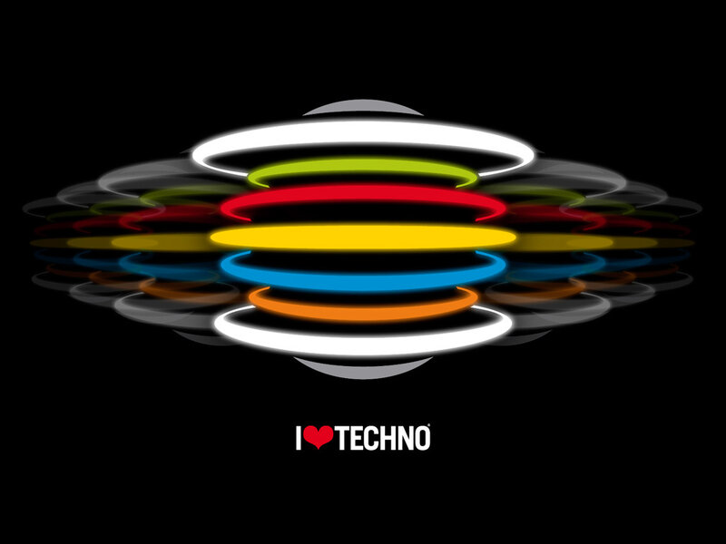 Colorful Rings in Motion — Black