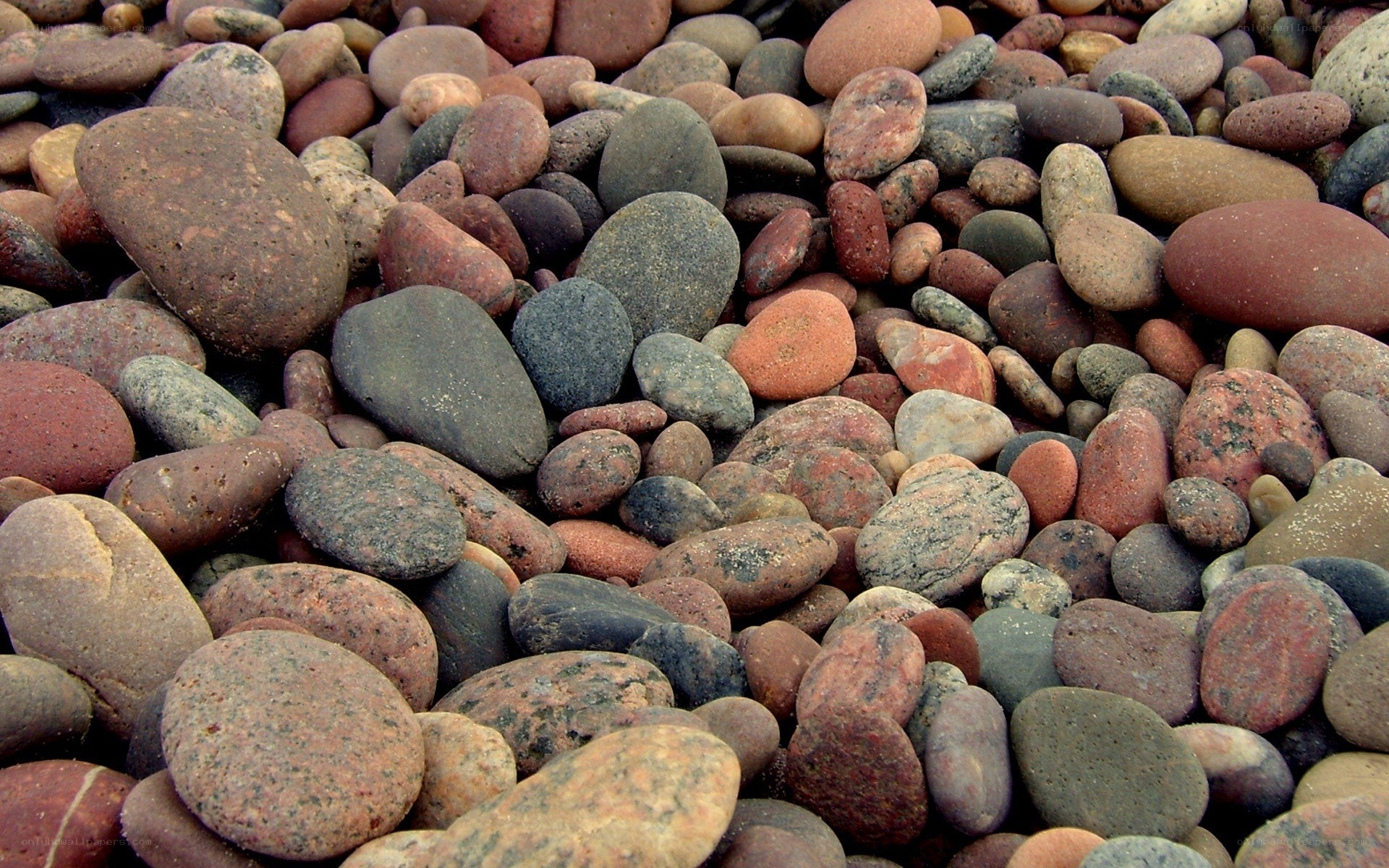 colorful river stones