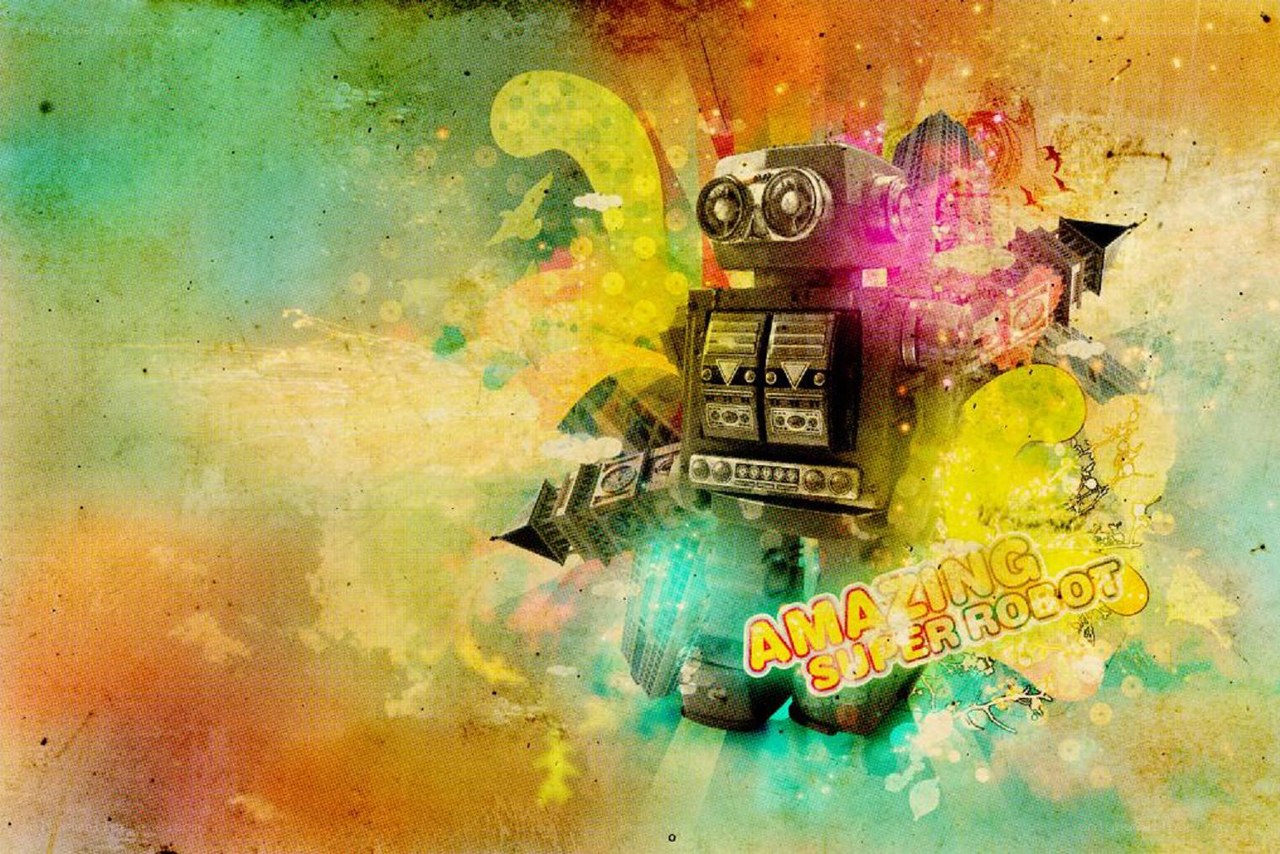 colorful robot illustration