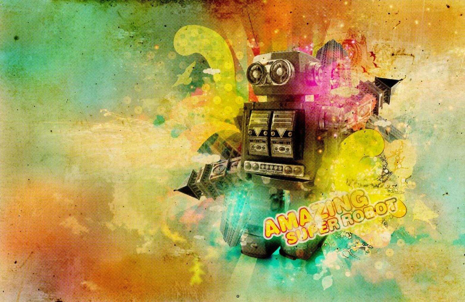 colorful robot illustration