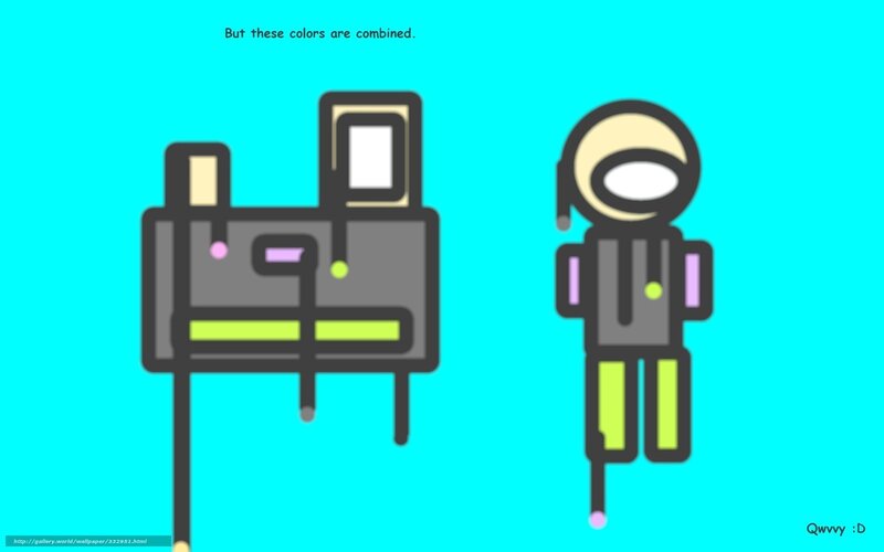 Colorful robot illustration