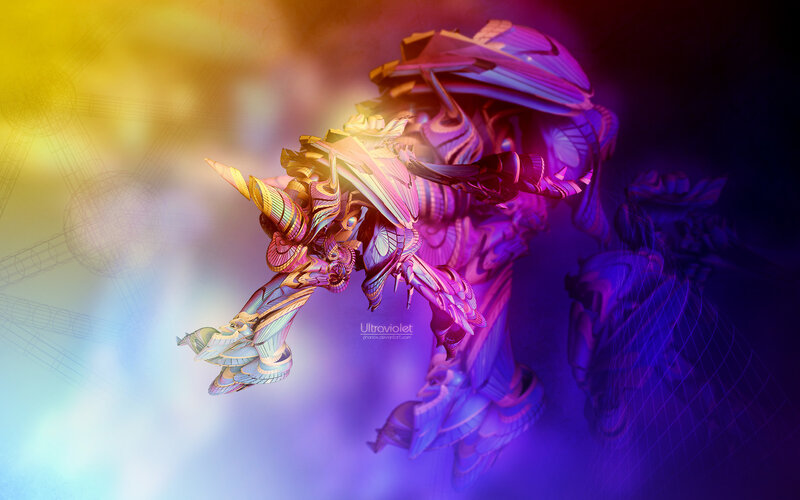colorful robotic creature