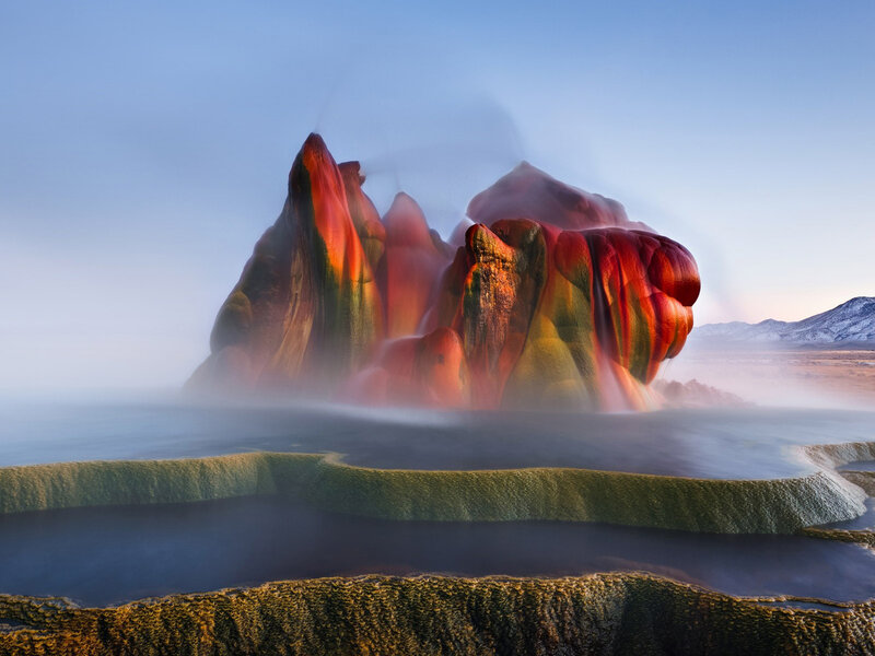 Colorful Rock Formation — Red
