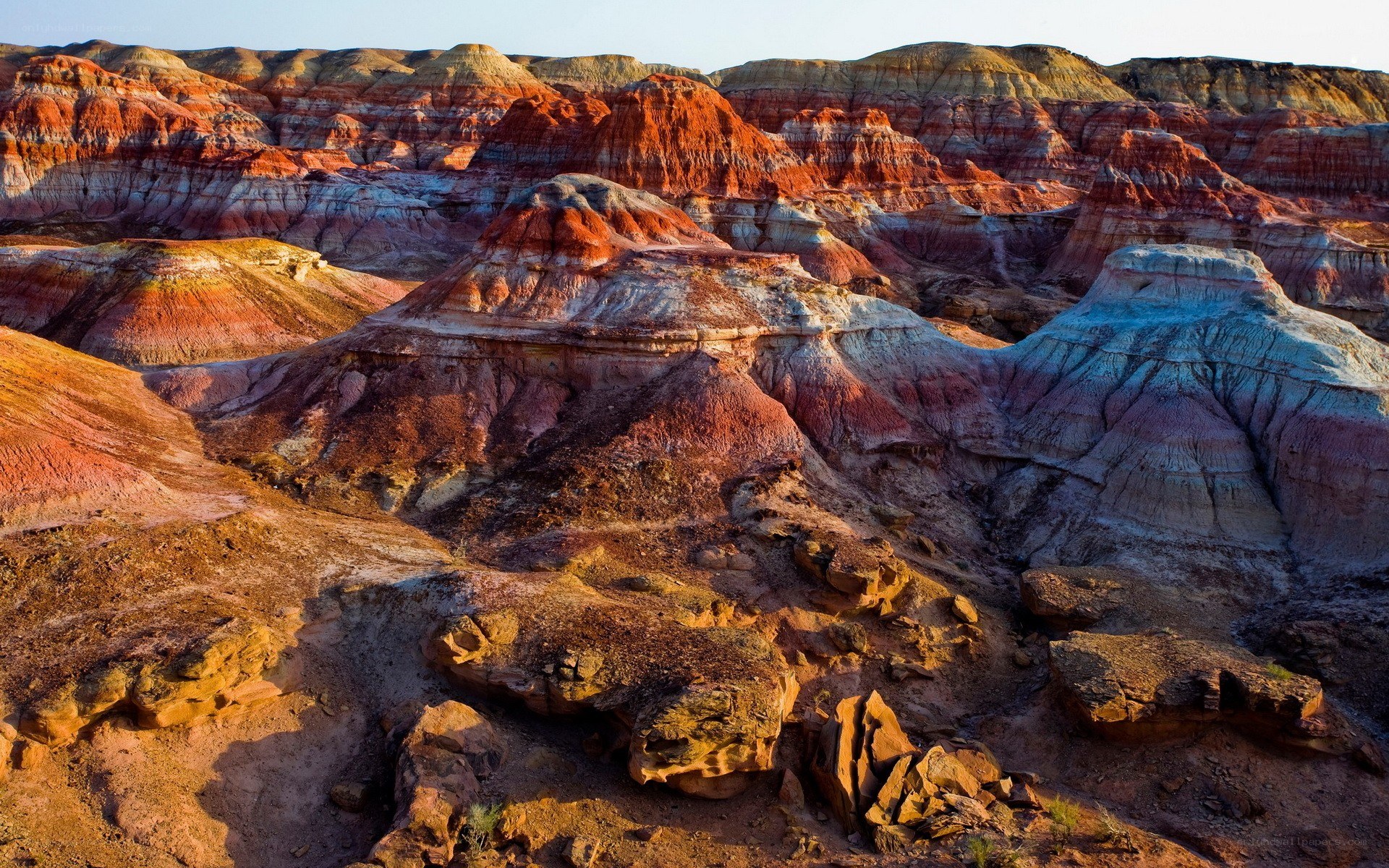 colorful rock formations