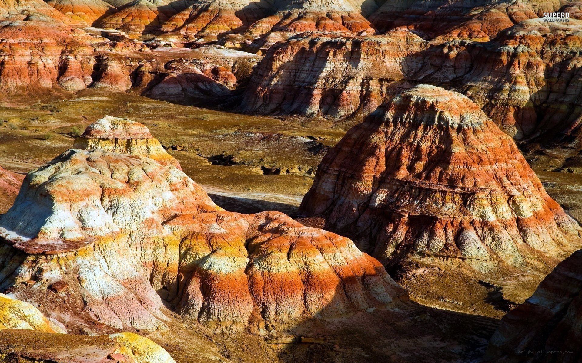 Colorful rock formations