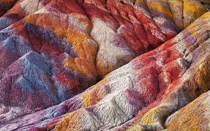 Colorful rock formations