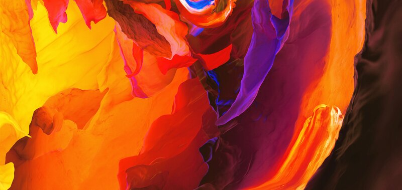 Colorful Rock Formations — Orange, Dramatic, Abstract