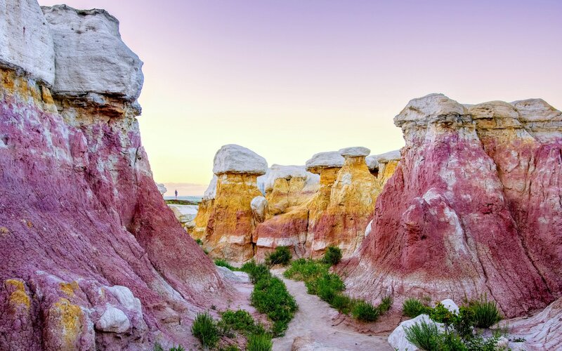 Colorful Rock Formations — Pink