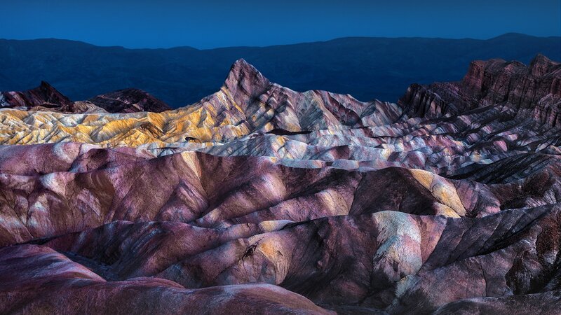 Colorful Rock Formations — Purple, Dramatic