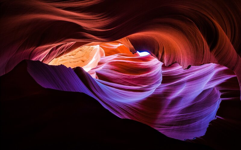 Colorful Rock Formations — Purple
