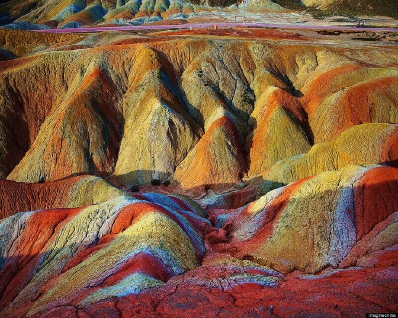 Colorful Rock Formations — Red, Dramatic, Afternoon, Photograph