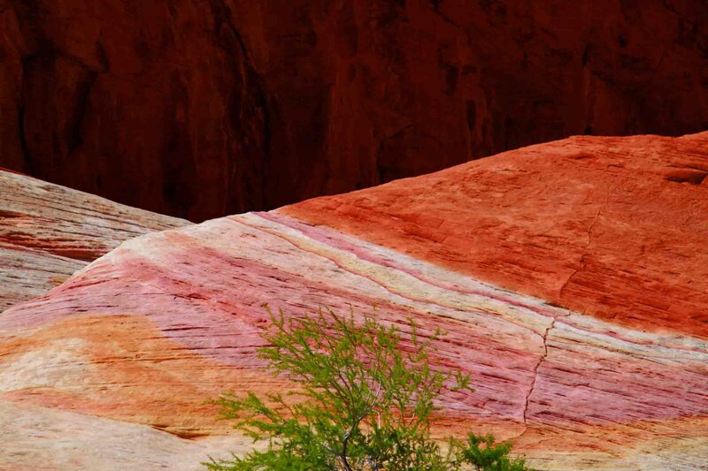 Colorful Rock Formations — Red, Dramatic, Afternoon
