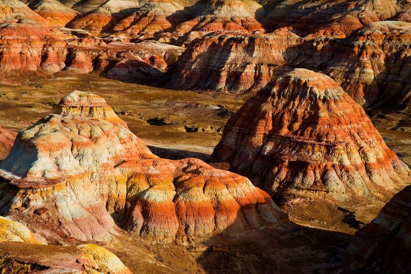Colorful Rock Formations — Red, Dramatic, Sunset
