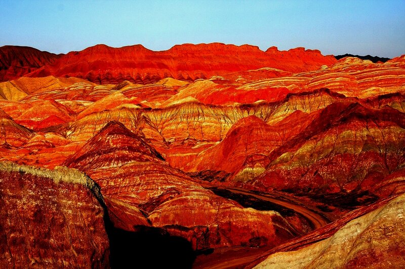 Colorful Rock Formations — Red