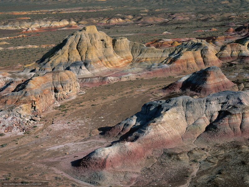 Colorful rock formations
