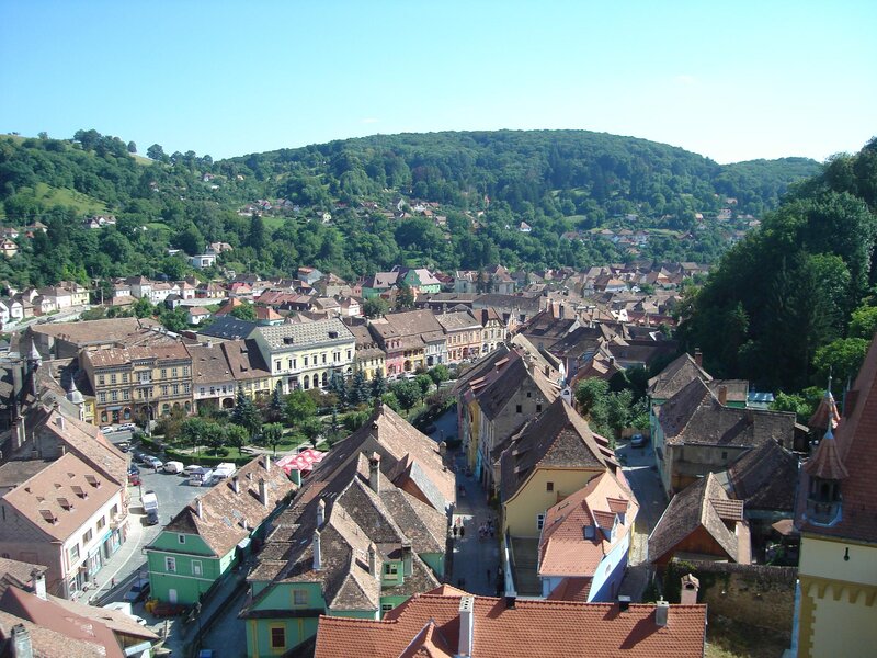 Colorful Rooftops of a Town