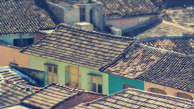 Colorful Rooftops of Buildings