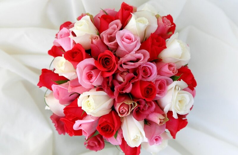 colorful rose bouquet