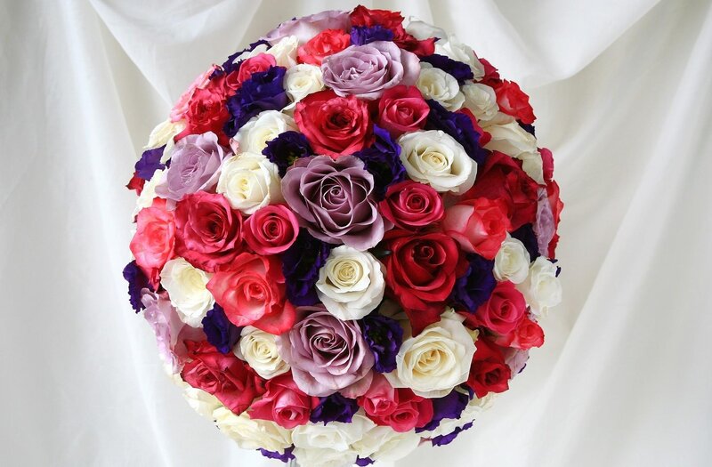 Colorful rose bouquet