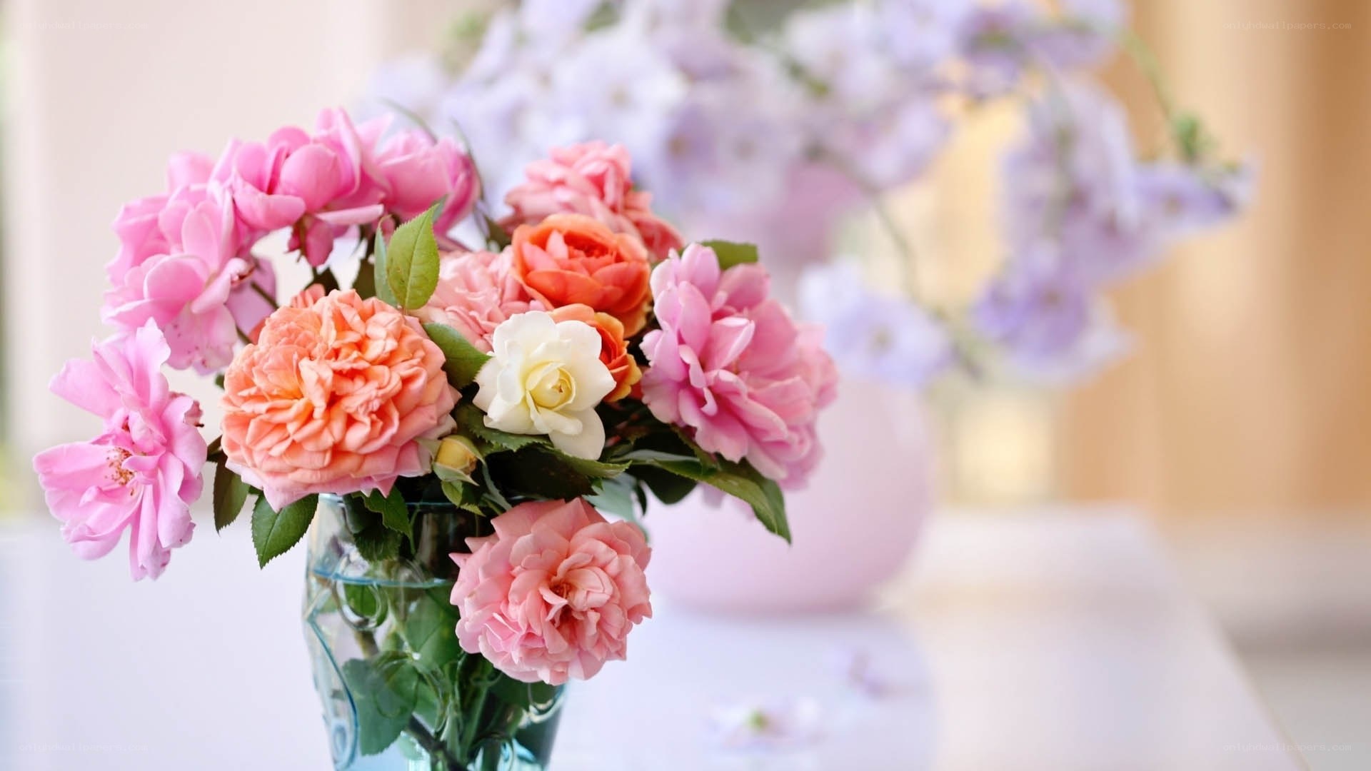 Colorful rose bouquet