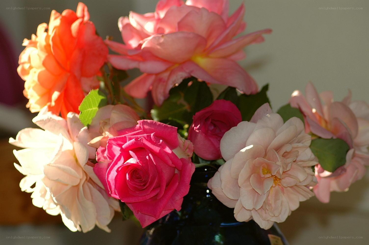 Colorful rose bouquet