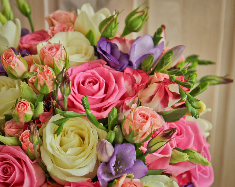 Colorful Rose Bouquet — Pink, Calm, Photograph, Roses