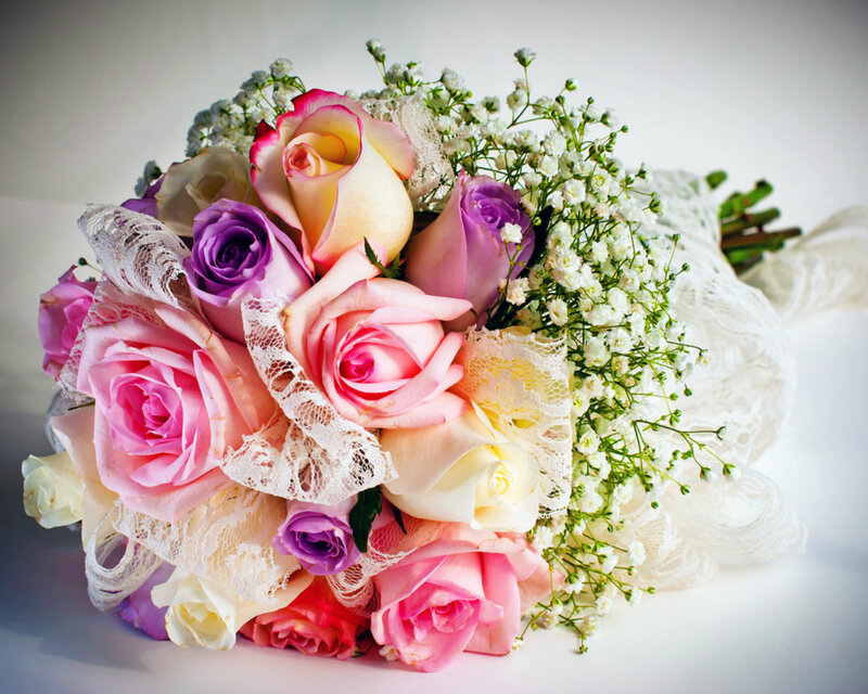 Colorful Rose Bouquet — Pink, Soft