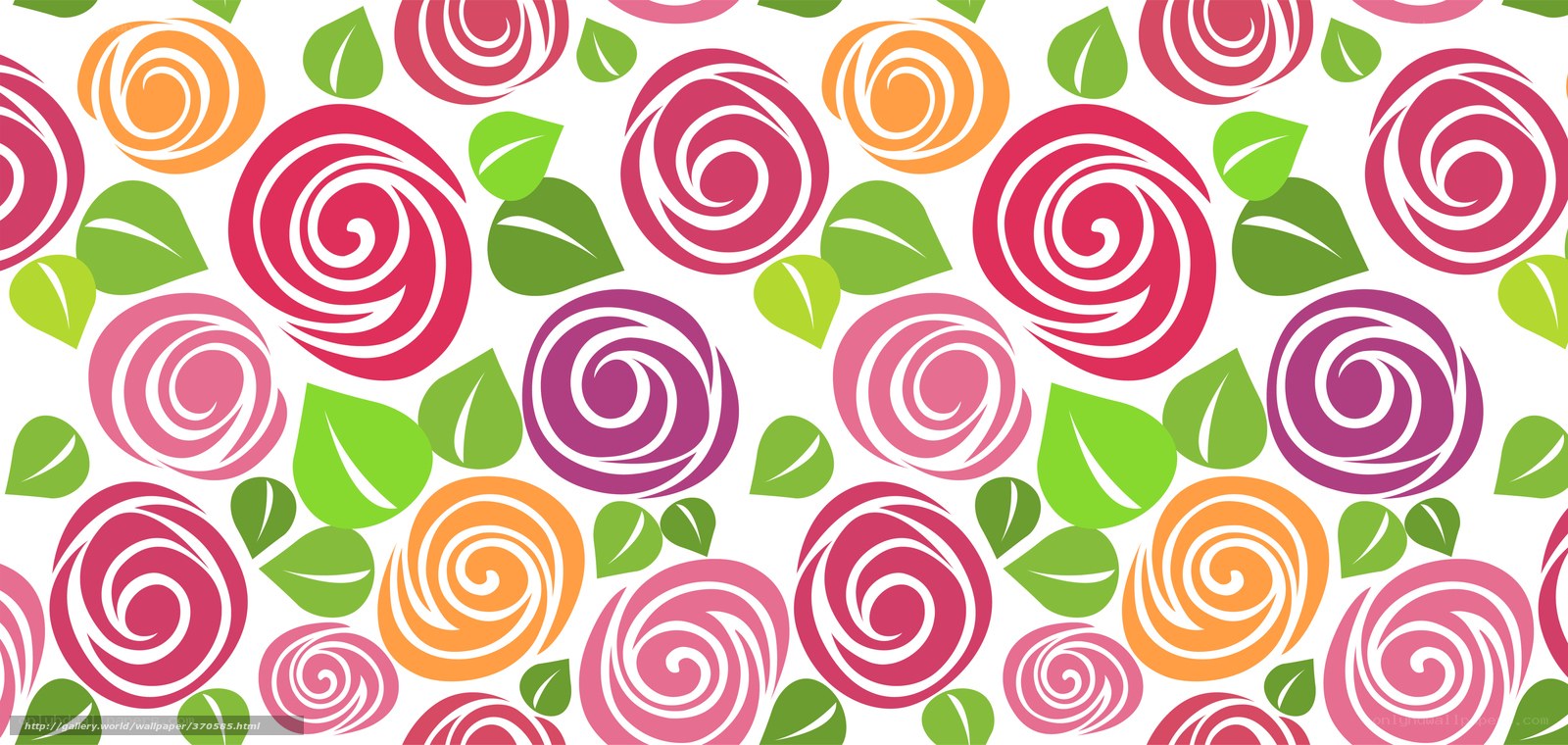 colorful rose pattern