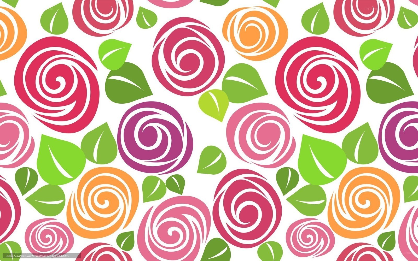 colorful rose pattern