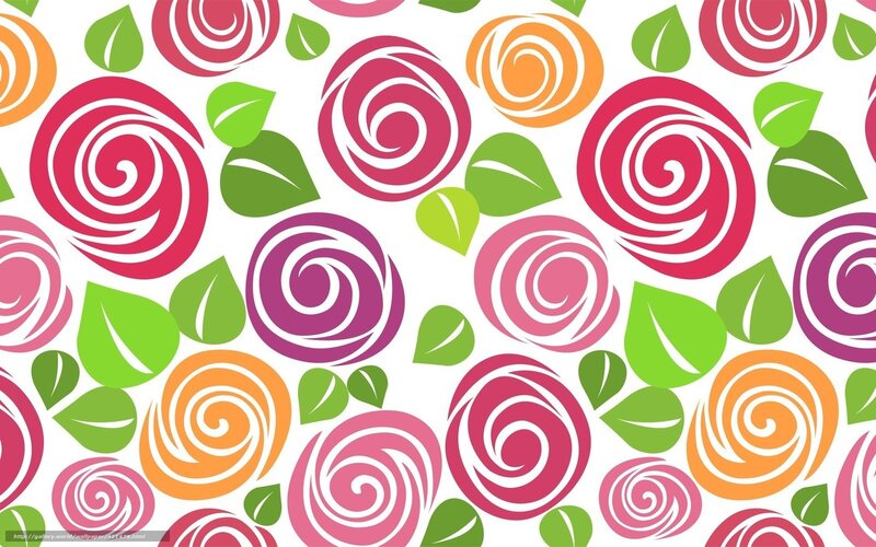 Colorful Rose Pattern — Pink