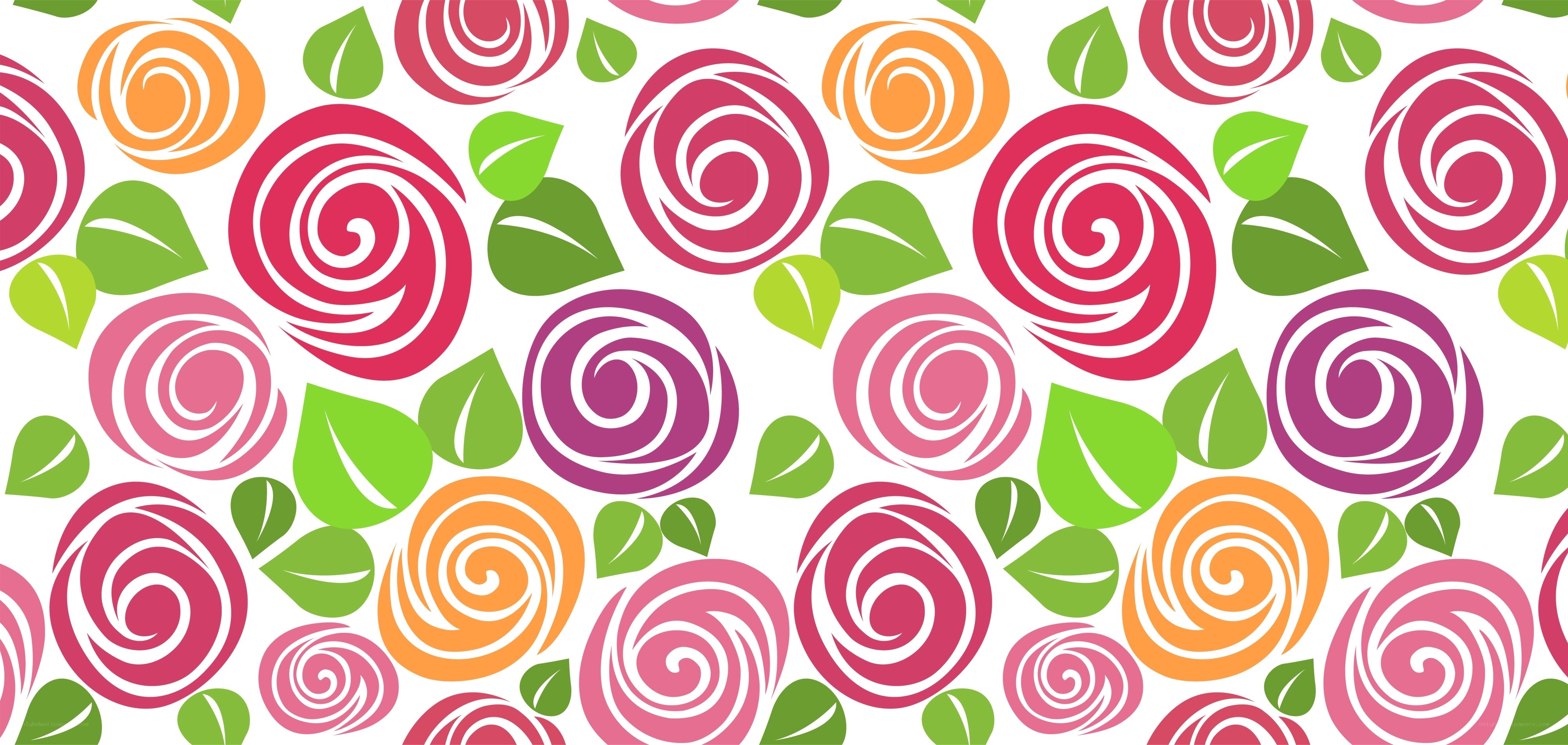 colorful rose pattern