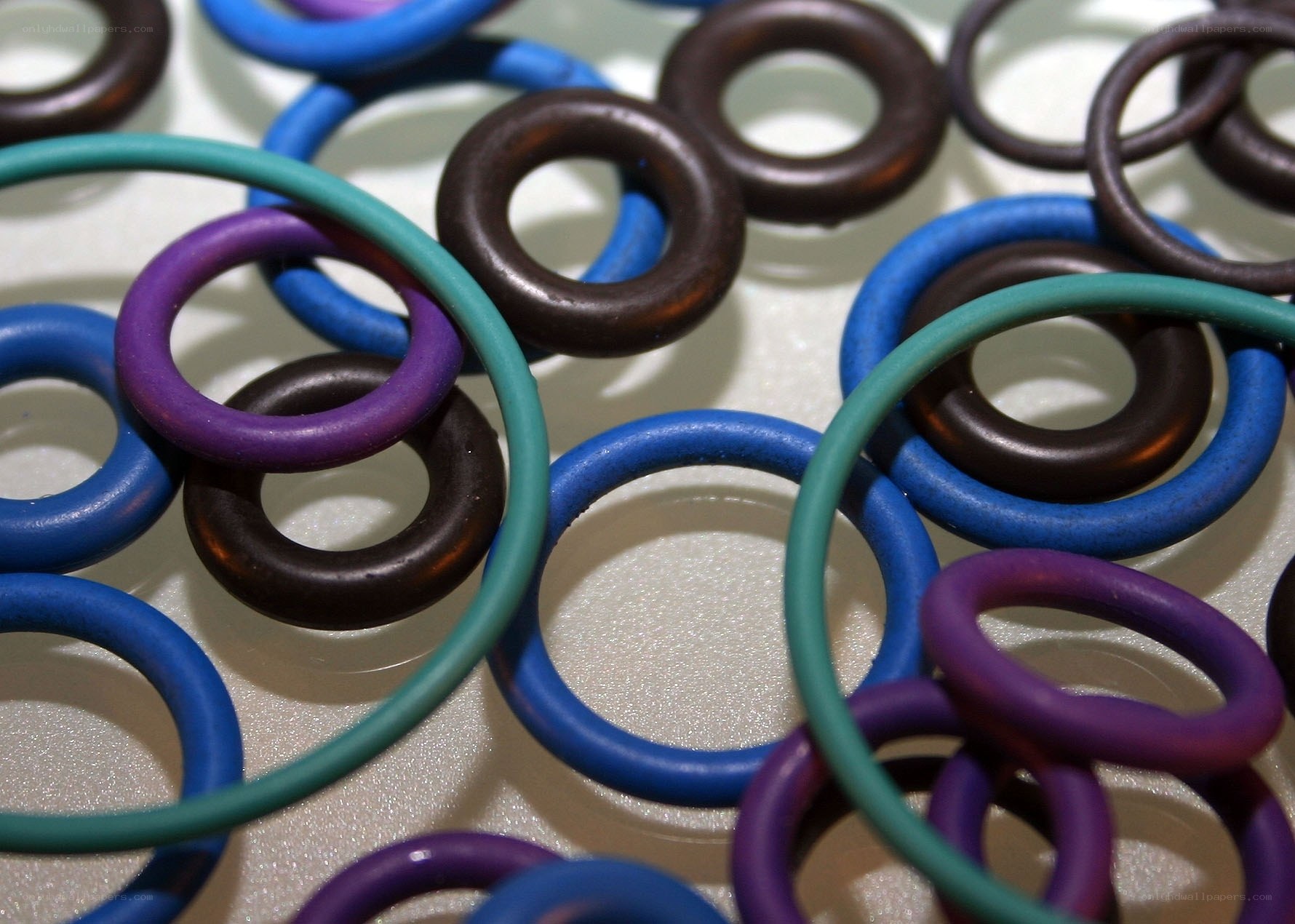 Colorful rubber O-rings