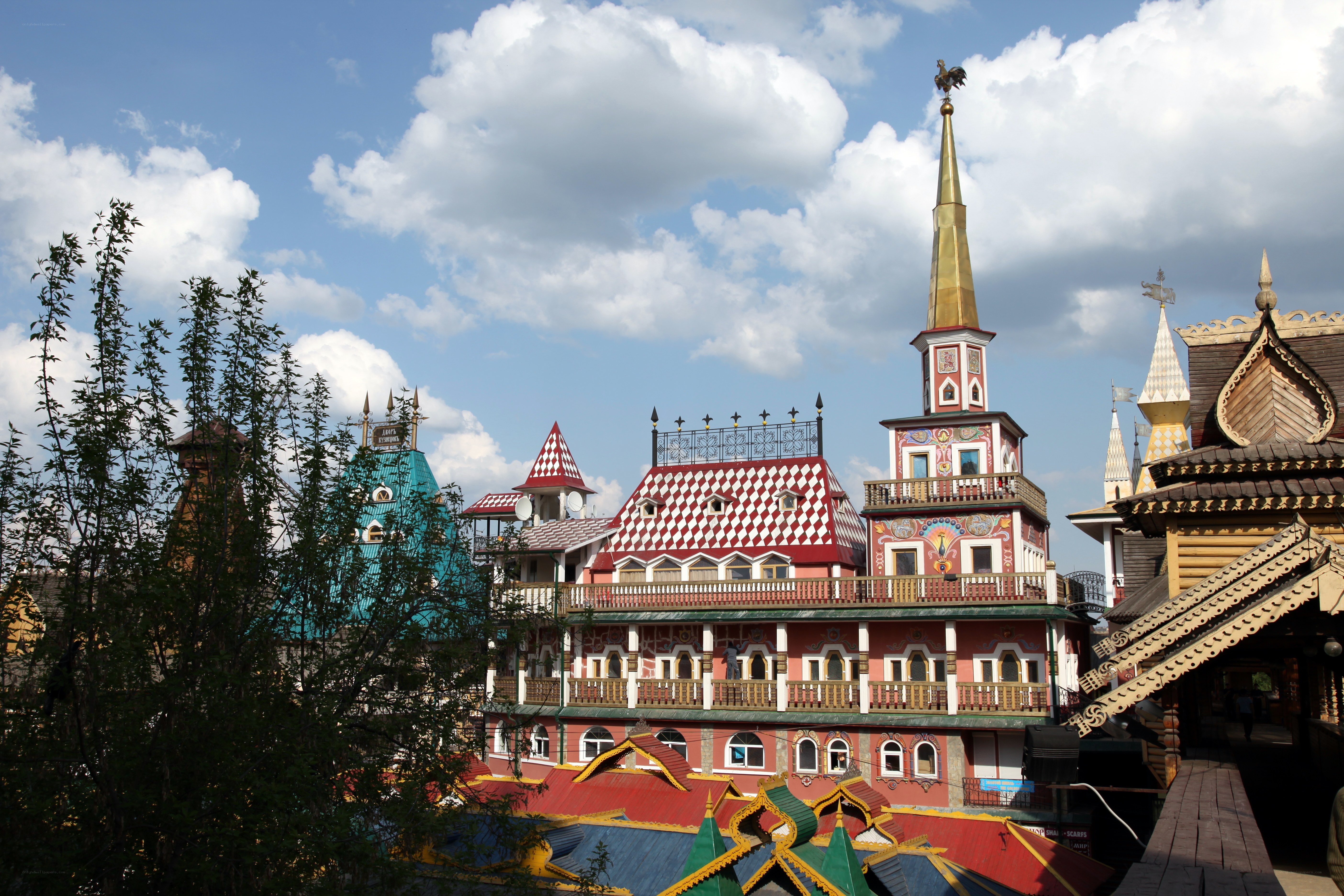 colorful russian-style buildings