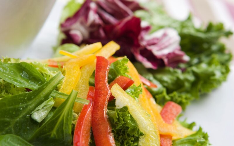 Colorful Salad with Peppers