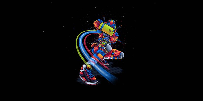 Colorful Samurai Character