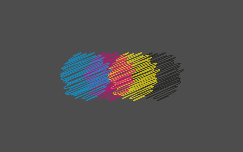 Colorful Scribble Shape