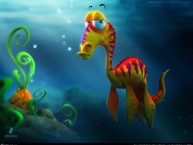 colorful sea creature underwater