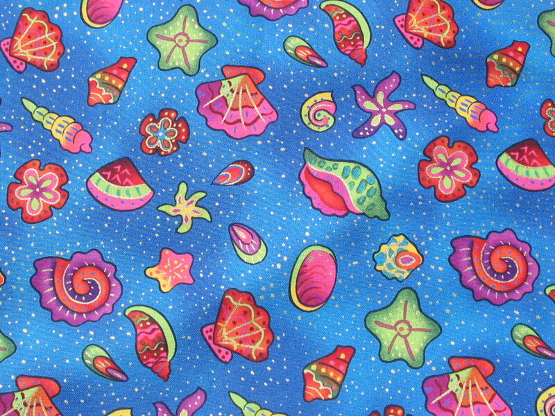 colorful sea shell pattern