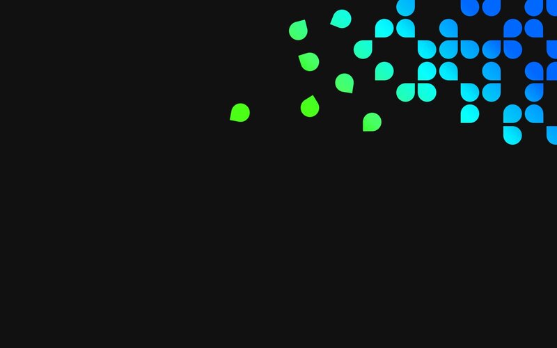 Colorful Shapes on Black
