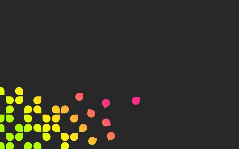 Colorful Shapes on Dark Background